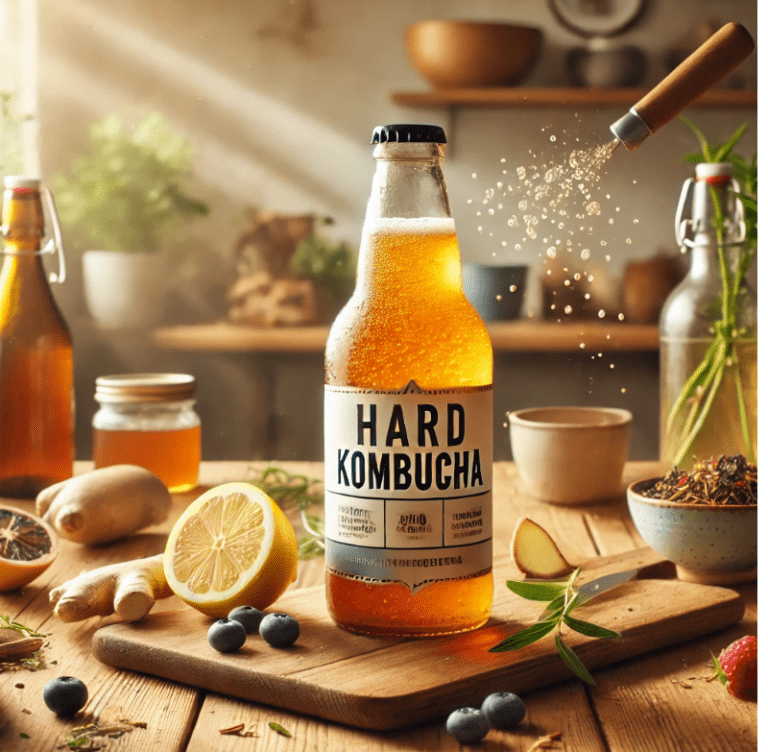 Hard kombucha