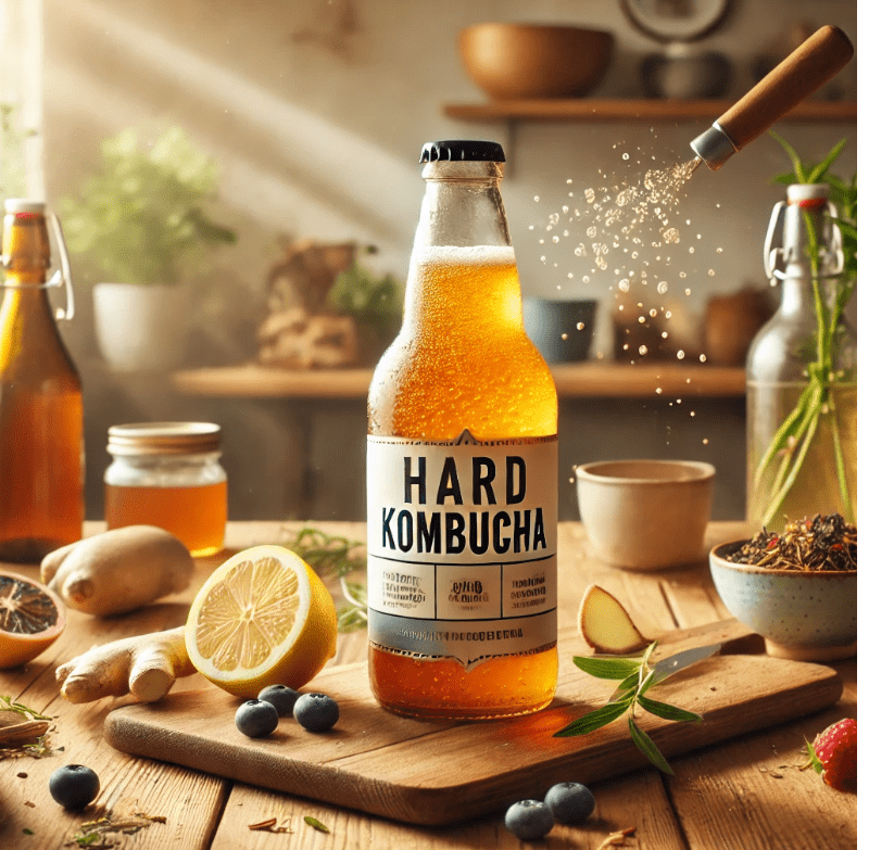 Hard kombucha