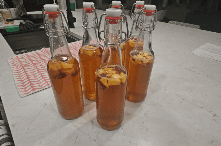 Kombucha Second Fermentation with Fruit